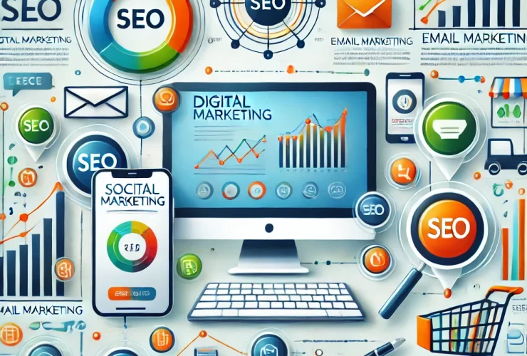 Digital marketing strategy is and how to implement effective techniques like SEO, content marketing, and digital tools to boost sales and online visibility.