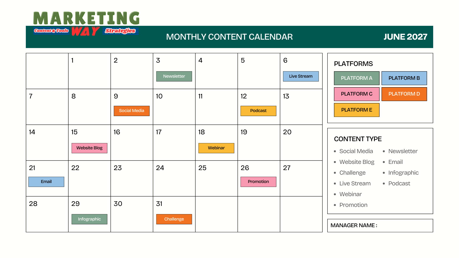 Plan Your Content Calendar